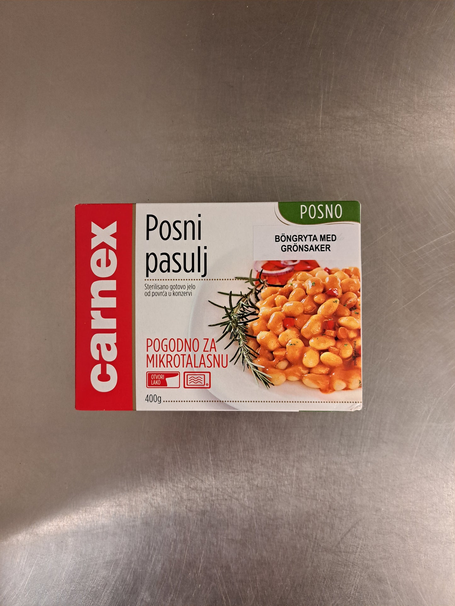 Carnex Böngryta med grönsaker - Pasulj posni 400g