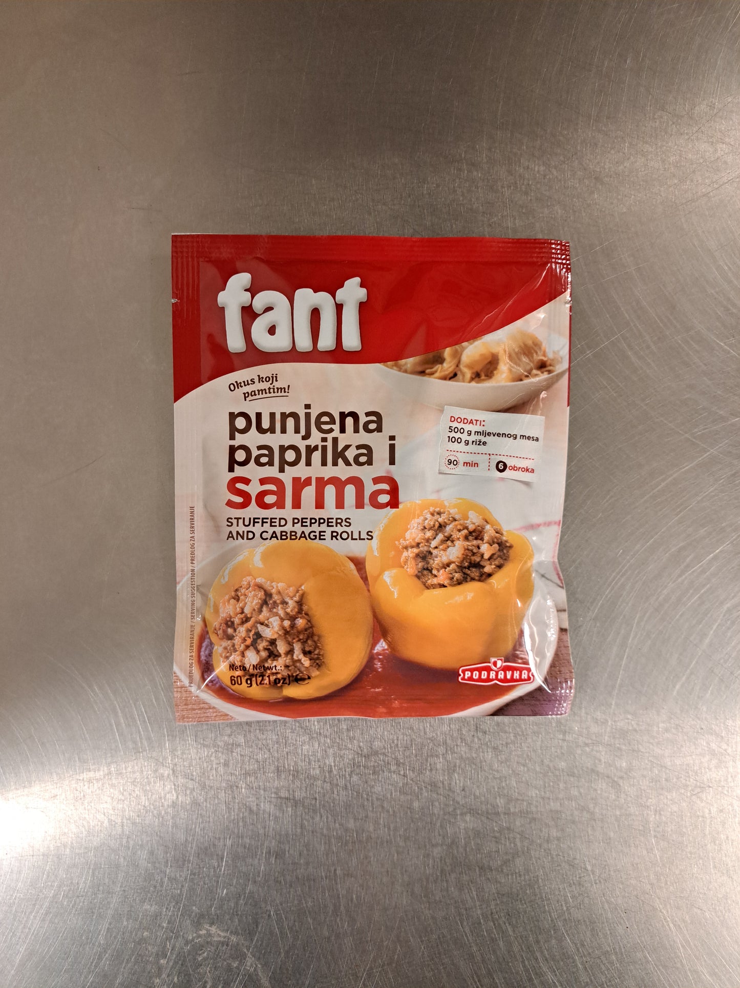 Fant krydda - Fylld paprika och kåldolmar - Punjena paprika i sarma 60g