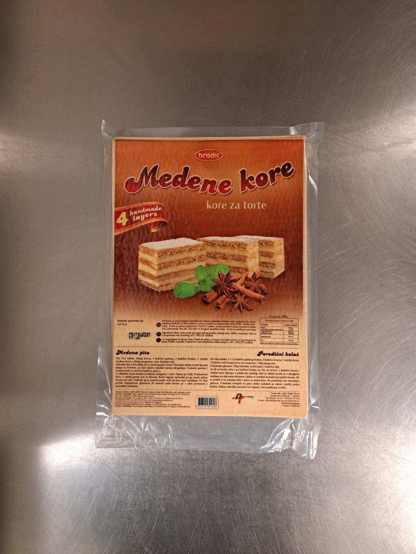 Bradic Medene kore - tårtlager honung