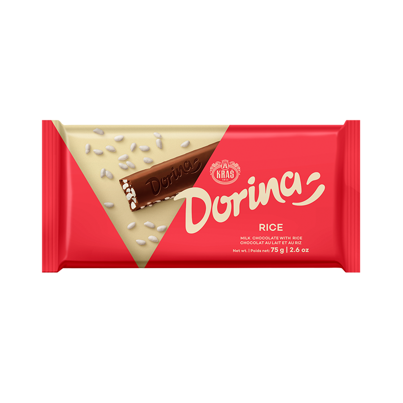 Kras Dorina Cokolada sa rizom - Choklad med ris 75g