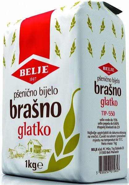 Belje vetemjöl - psenicno bijelo brasno T550 1kg